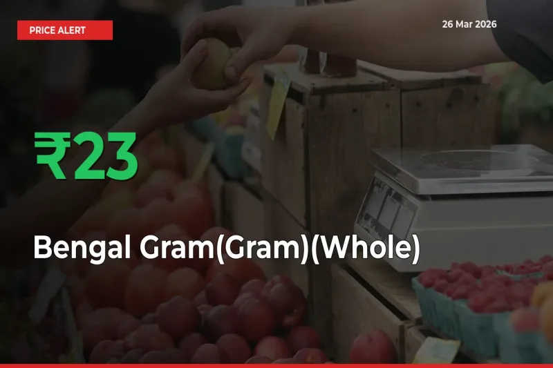 Bengal Gram(Gram)(Whole) Rises 23.45% at Mandis