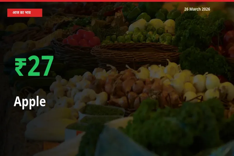 अचानक तेजी! मंडी में सेब के दाम 26.67% चढ़े