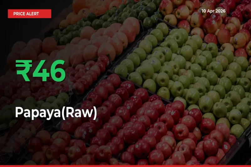 Farmers Cheer as Papaya(Raw) Prices Surge 45.64% in Local Mandis