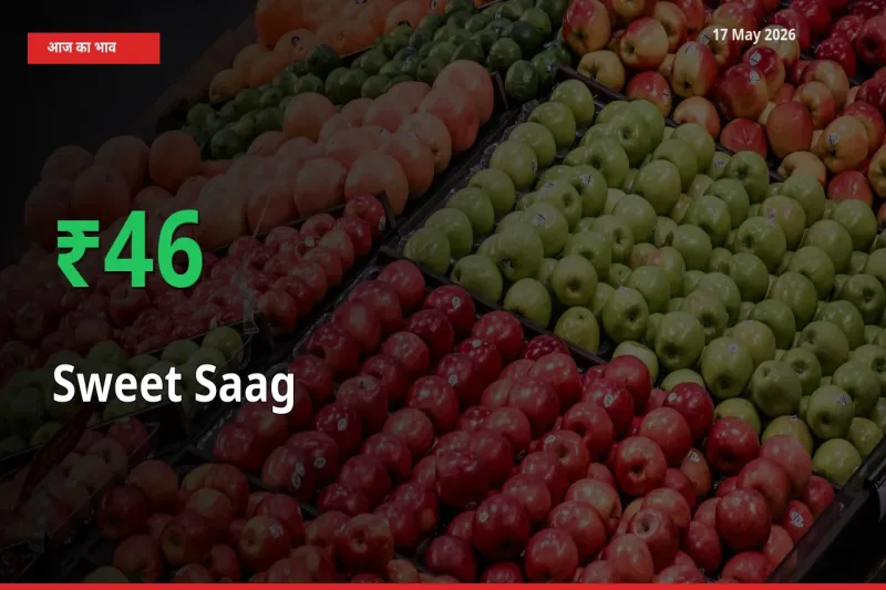 किसानों के लिए खुशखबरी! स्थानीय मंडी में मीठा साग 45.57% उछला