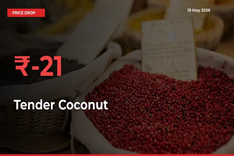 Tender Coconut Mandi Rate Today: Prices Fall 20.6% at Market