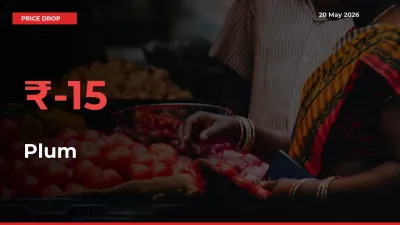 Farmers Alert as Plum Prices Slide 15.36% in Local Mandis