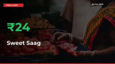Sudden 24.31% Rally in Sweet Saag Prices Across Mandis