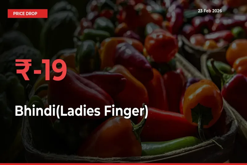 This Mandi Records 18.86% Fall in Bhindi(Ladies Finger) Prices
