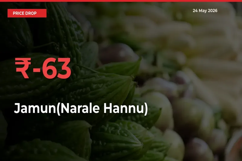 Jamun(Narale Hannu) Mandi Rate Today: Prices Fall 63.35% at Market