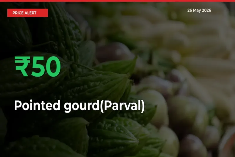 This Mandi Records 49.65% Jump in Pointed gourd(Parval) Prices