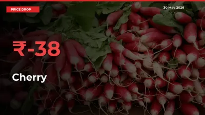 Sharp Fall! Cherry Prices Plunge 37.71% in a Day at Key Mandis