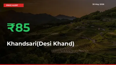 Farmers Cheer as Khandsari(Desi Khand) Prices Surge 85.05% in Local Mandis
