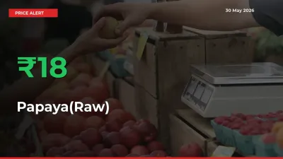 Sudden 17.91% Rally in Papaya(Raw) Prices Across Mandis