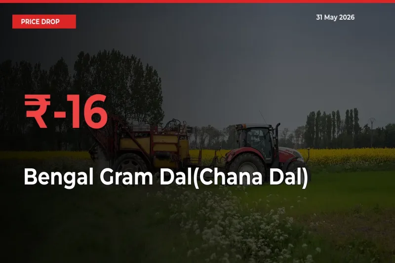 Bengal Gram Dal(Chana Dal) Falls 15.85% at Mandis