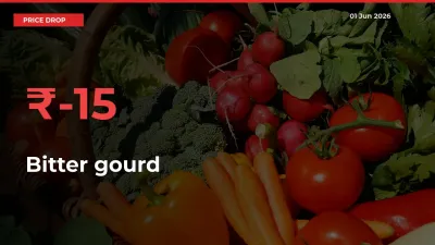 Bitter gourd Prices Drop 15.04% – June 01 Market Update from Mandis