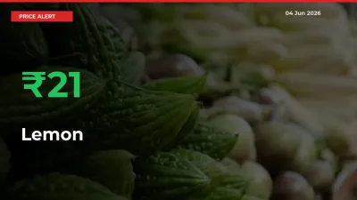 Lemon Prices Rise 20.85% in a Day at Major Mandis