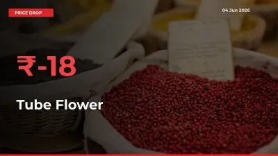 This Mandi Records 17.61% Fall in Tube Flower Prices