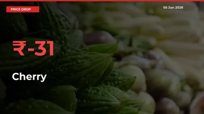 31.06% Drop in Cherry Prices – Mandi Sees Sudden Fall