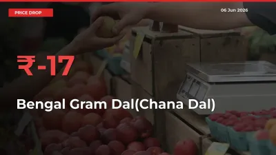 Why Bengal Gram Dal(Chana Dal) Prices Fell 16.98% in a Day at Mandis