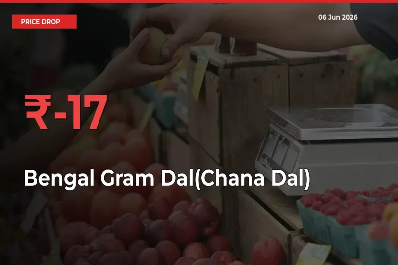 Why Bengal Gram Dal(Chana Dal) Prices Fell 16.98% in a Day at Mandis