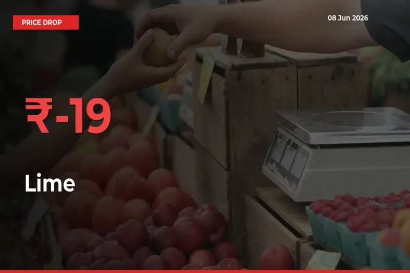 Lime Mandi Rate Today: Prices Fall 18.63% at Market