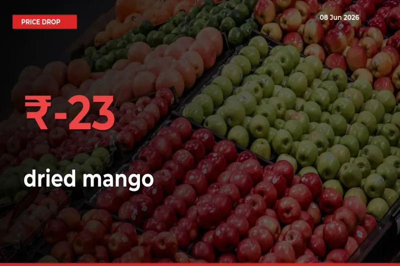Sudden Shock! dried mango Drops 22.66% in 24 Hours at Top Mandis