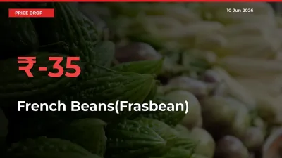 Sharp Fall! French Beans(Frasbean) Prices Plunge 35.06% in a Day at Key Mandis