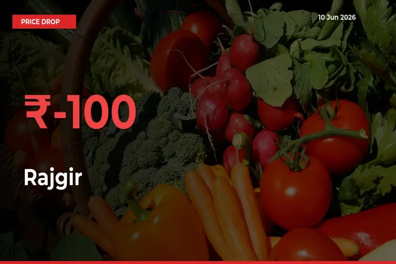 Why Rajgir Prices Fell 99.89% in a Day at Mandis