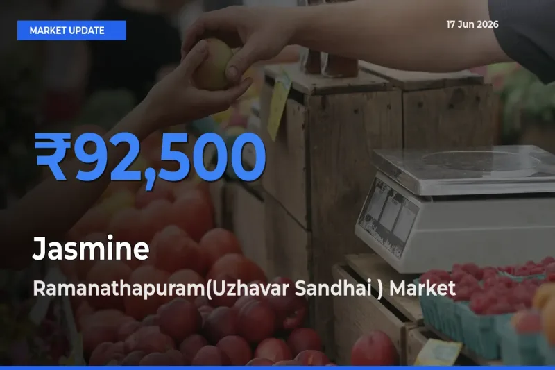 Ramanathapuram(Uzhavar Sandhai ) Tops Jasmine Mandi Rates Today