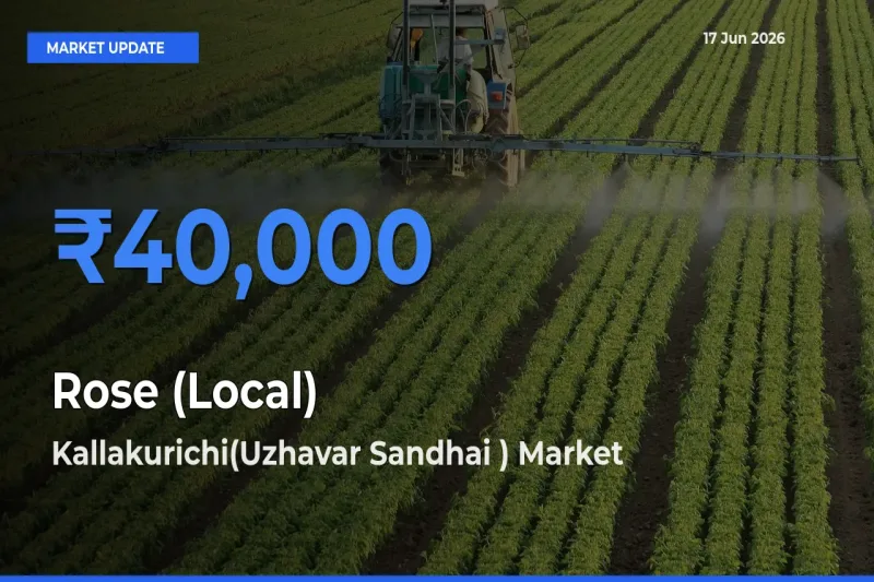 Kallakurichi(Uzhavar Sandhai ) Tops Rose (Local) Mandi Rates Today