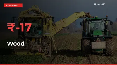 Farmers Alert as Wood Prices Slide 16.76% in Local Mandis
