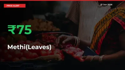 Sudden 74.64% Rally in Methi(Leaves) Prices Across Mandis