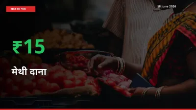 मेथी दाना 15.18% उछला, मंडी