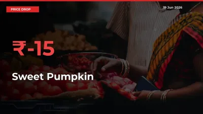 15.41% Drop in Sweet Pumpkin Prices – Mandi Sees Sudden Fall