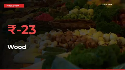 Wood Mandi Rate Today: Prices Fall 22.66% at Market