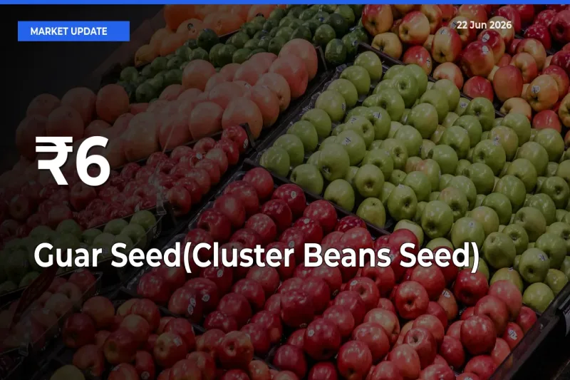 Guar Seed(Cluster Beans Seed) Rates Show Broad Movement Across 6+ Mandis