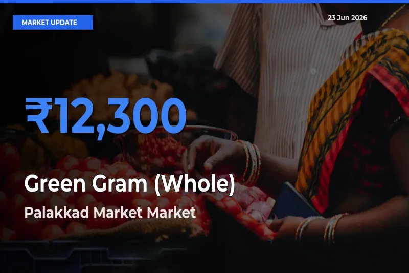 Farmers Prefer Palakkad Market as Green Gram (Whole) Hits Highest Rate