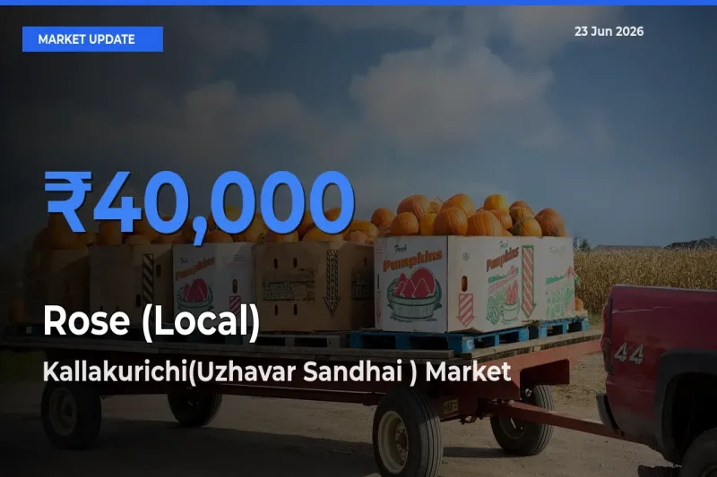 Kallakurichi(Uzhavar Sandhai ) Offers ₹40,000 – Highest Rose (Local) Rate Today