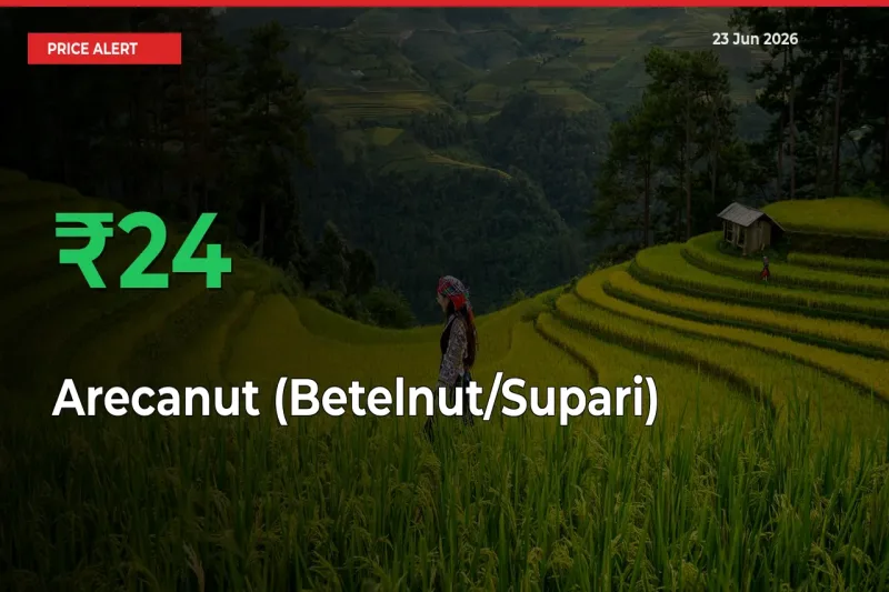 Arecanut (Betelnut/Supari) Prices Rise 23.7% in a Day at Major Mandis