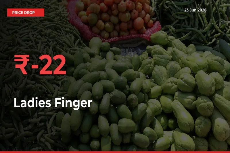 Farmers Alert as Ladies Finger Prices Slide 22.02% in Local Mandis