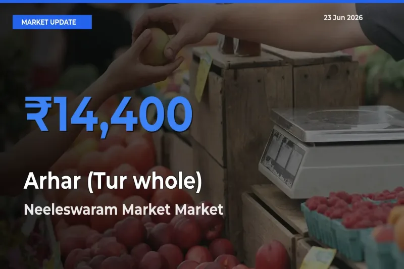 Arhar (Tur whole) Mandi Rate Today: Neeleswaram Market Tops the List
