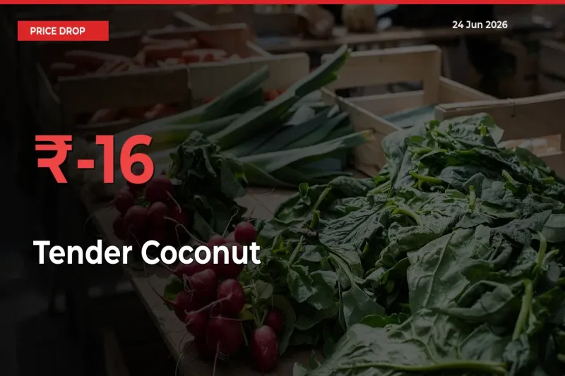 Why Tender Coconut Prices Fell 15.7% in a Day at Mandis