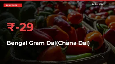 Why Bengal Gram Dal(Chana Dal) Prices Fell 28.51% in a Day at Mandis