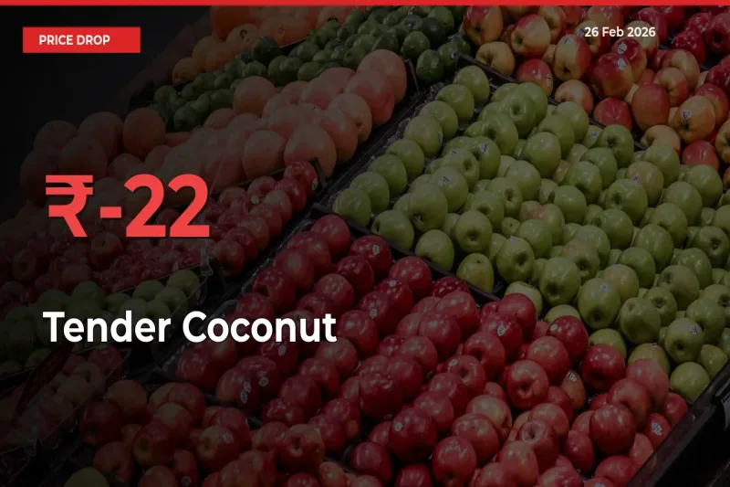 22.12% Drop in Tender Coconut Prices – Mandi Sees Sudden Fall