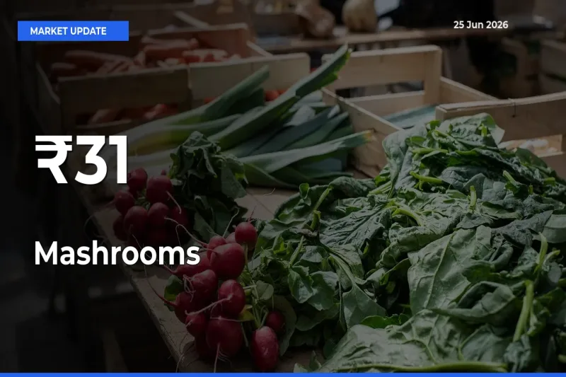 Why Mashrooms Prices Are Moving Across Multiple Mandis Today