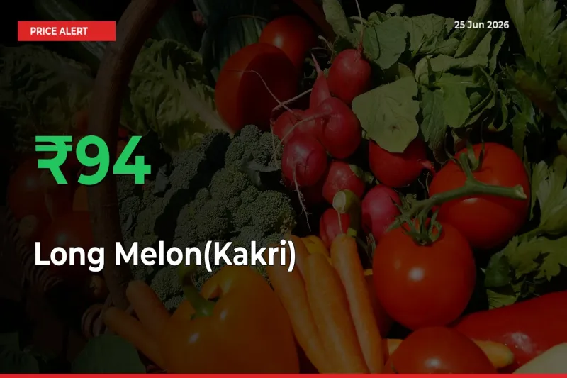 93.53% Spike in Long Melon(Kakri) Prices – Mandi Sees Sudden Rally