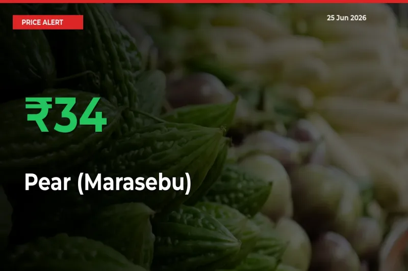 Pear (Marasebu) Rises 33.93% at Mandis