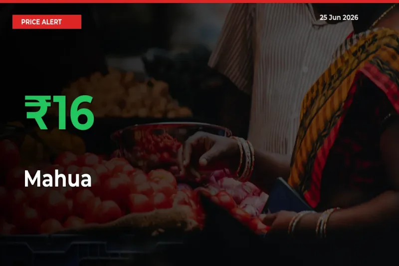 Mahua Rises 15.58% at Mandis