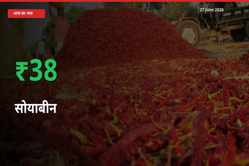 स्थानीय मंडी में सोयाबीन के दाम अचानक 38.13% उछले, किसान सतर्क