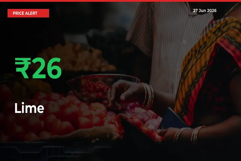 Lime Prices Rise 26.09% in a Day at Major Mandis