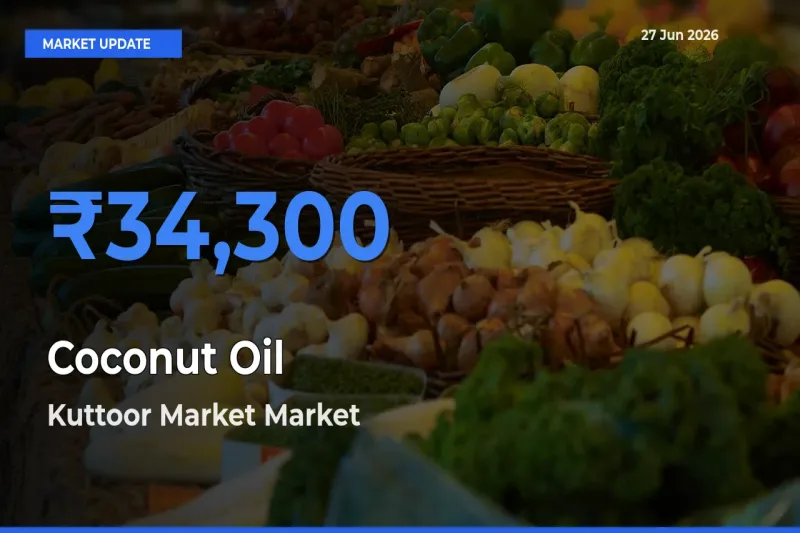 Market Watch: Kuttoor Market Becomes Top Mandi for Coconut Oil