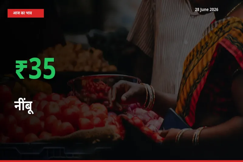 28 June अपडेट: नींबू के दाम मंडी में 35.04% उछले