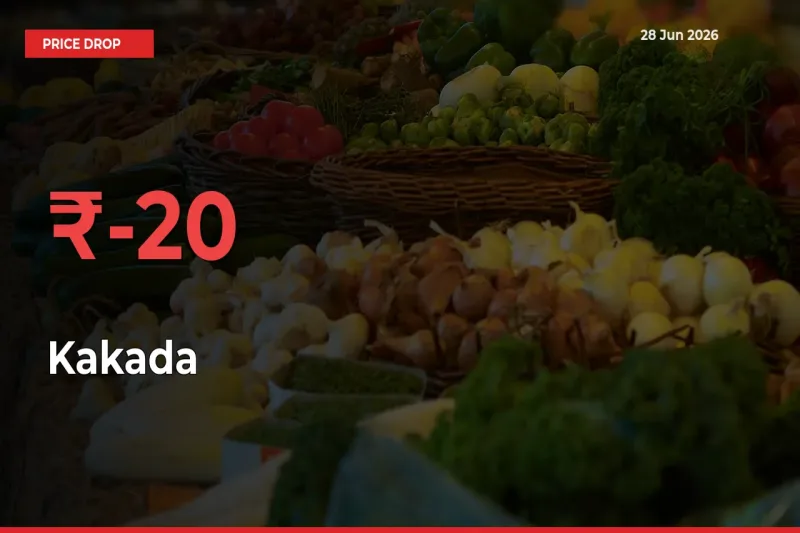 Why Kakada Prices Fell 19.78% in a Day at Mandis