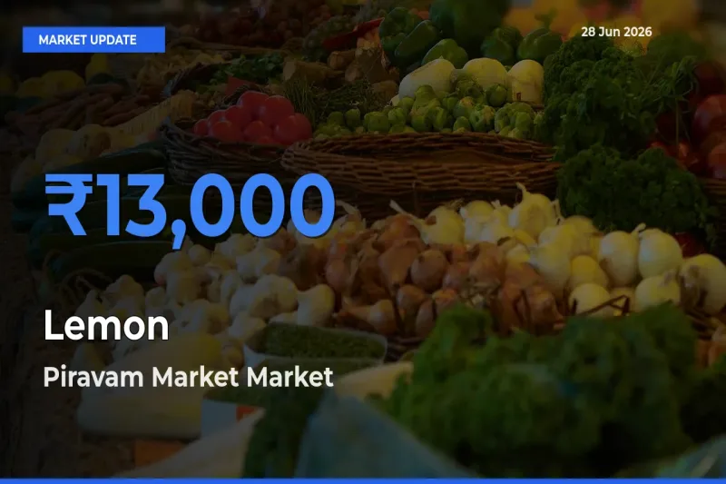 Market Watch: Piravam Market Becomes Top Mandi for Lemon